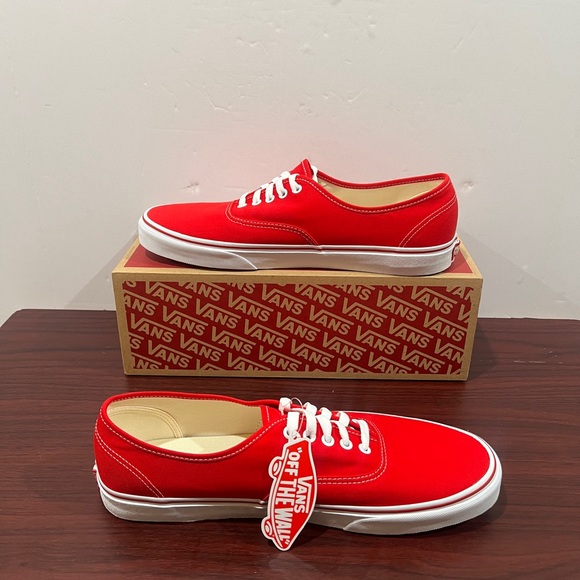 Vans, Authentic, VN000EE3RED, Red & White - Picture 4 of 12